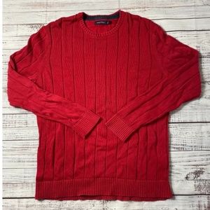 Red Knit Nautica Crew Neck